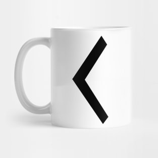 C – Greek Mythology - Black Letter C Mug